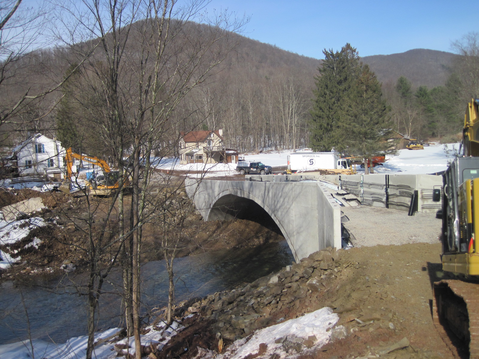 Photos of the day Progress at Upper Bodines Bridge Bassett Engineering