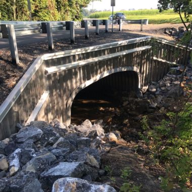 Completed Project: Mill Road, Limestone Township Aluminum Box Culverts