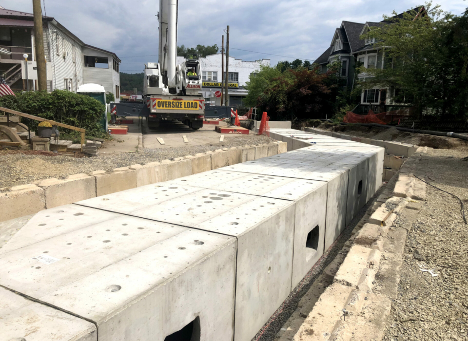Precast concrete boxes
